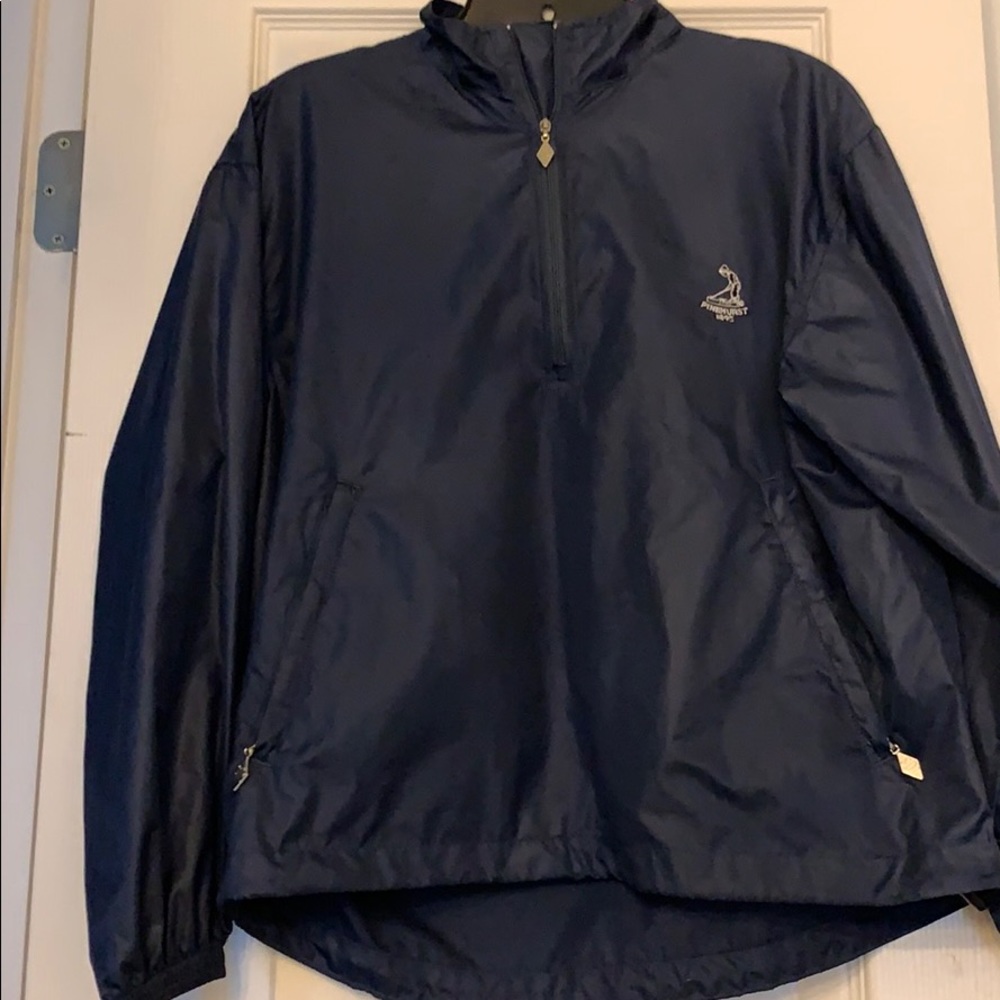 Cropped navy pine hurst wind jacket